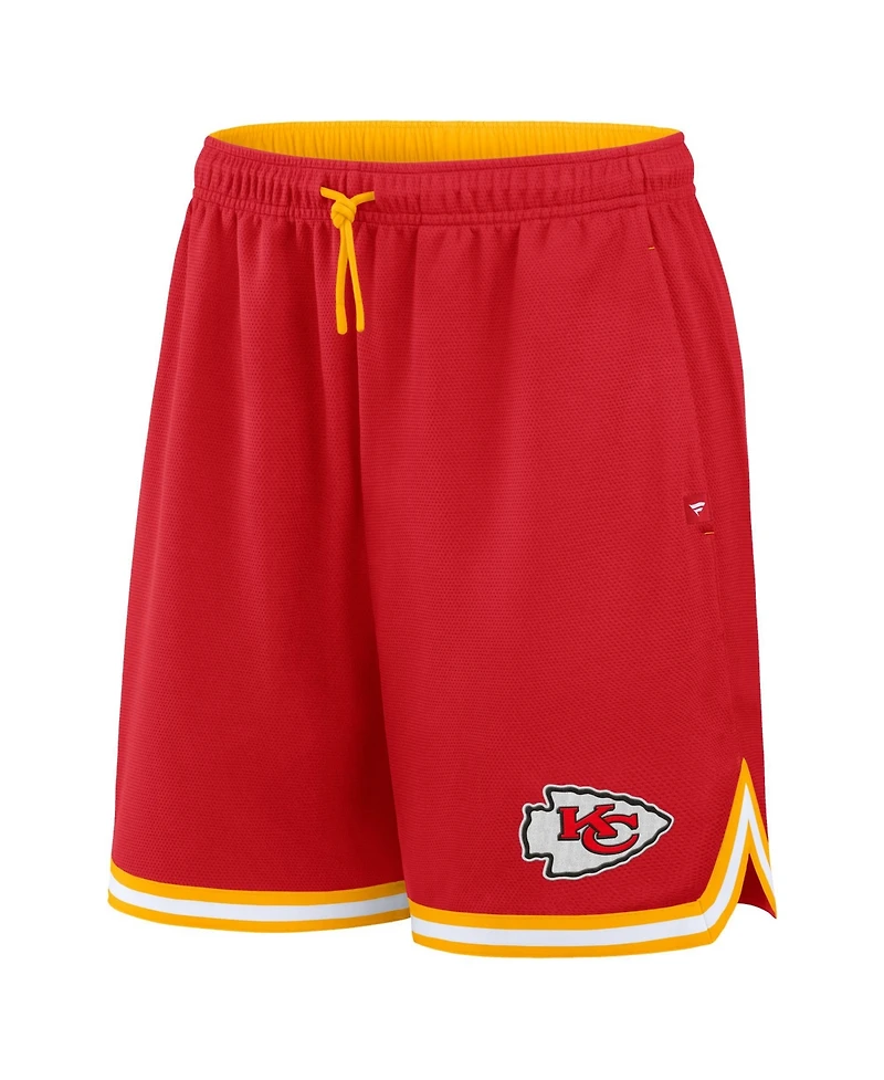 Fanatics Men's Kansas City Chiefs Fearless Drive Pique-Mesh Shorts, 7" Inseam