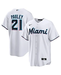 Nike Men's Graham Pauley Miami Marlins Home V-Neck Replica Jersey