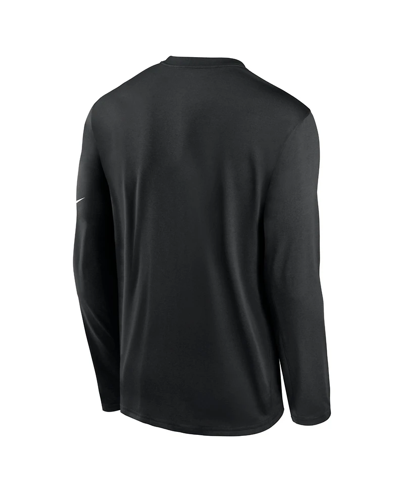 Nike Men's New Orleans Saints Legend Icon Long-Sleeve Regular-Fit Crewneck T-Shirt