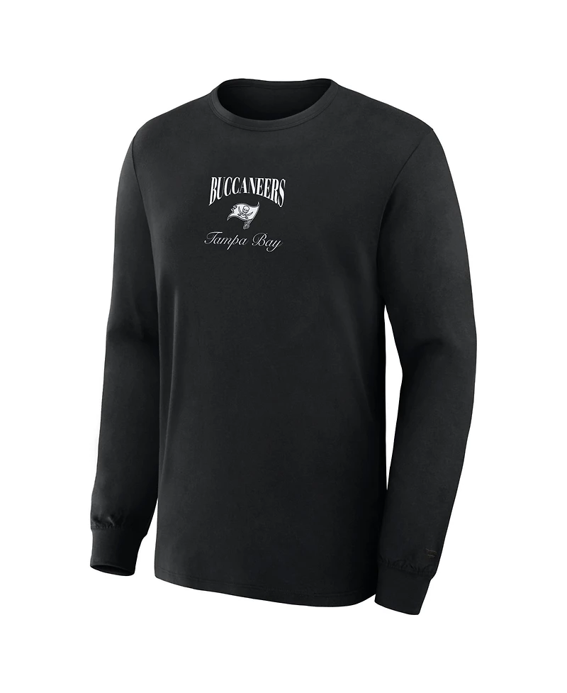 Fanatics Men's Tampa Bay Buccaneers Midnight Falls Long-Sleeve Crewneck Classic-Fit T-Shirt