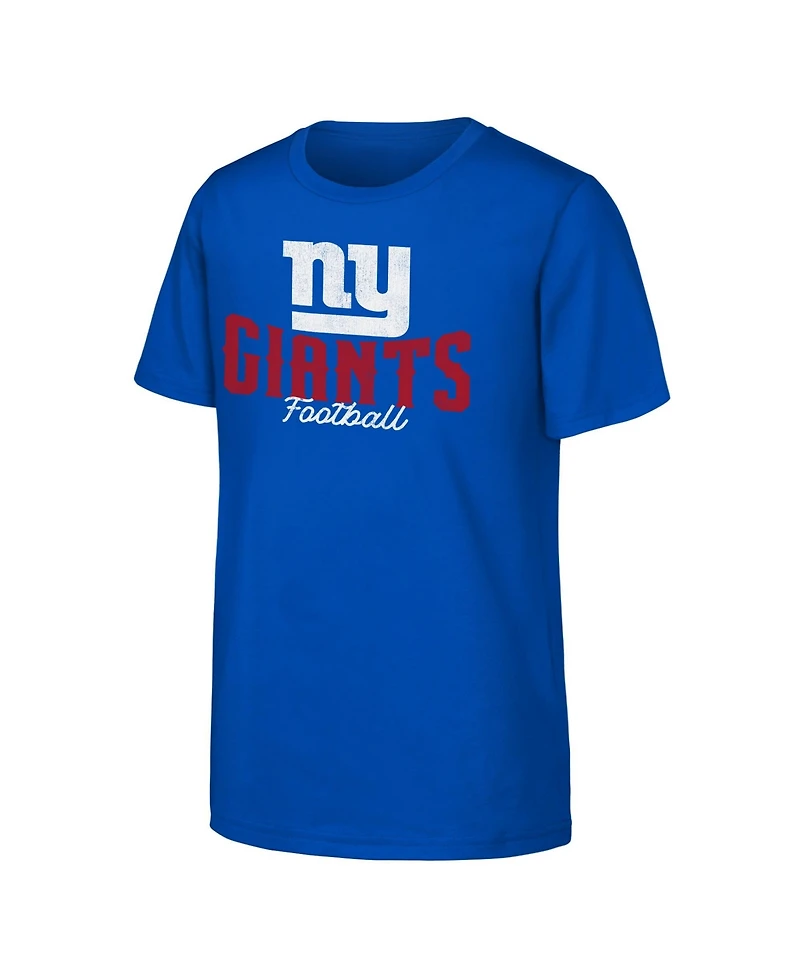 Outerstuff Boys' and Girls' Top Pick New York Giants Screen Print Graphics T-Shirt