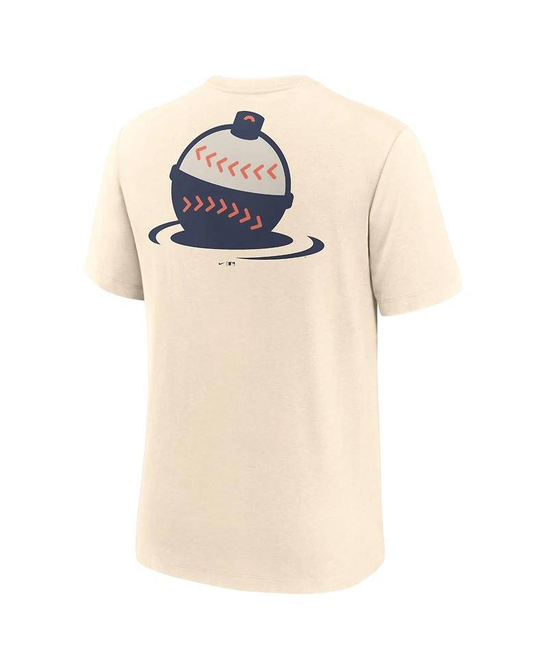 Nike Men's Milwaukee Brewers City Connect Tri-Blend Screen-Print T-Shirt