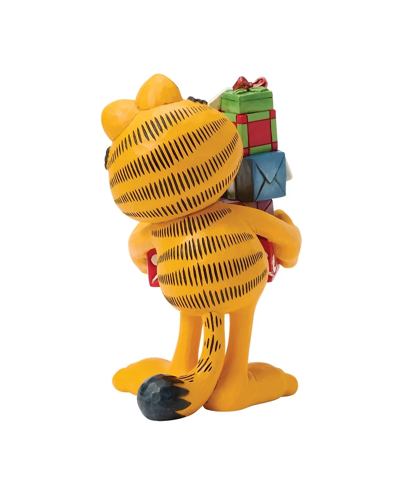 Jim Shore Garfield with Stack of Presents Figurine
