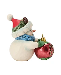 Jim Shore Heartwood Creek Snowman with Large Ball Ornament