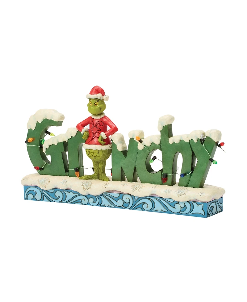 Jim Shore Dr. Seuss Grinchy Word Figurine