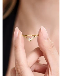 Devata Chevron Ring 14K Gold