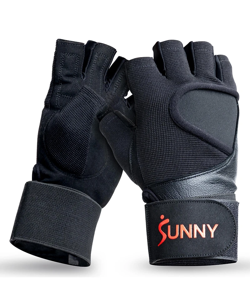Sunny Health & Fitness Weightlifting Gloves, Medium