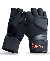 Sunny Health & Fitness Weightlifting Gloves, Medium