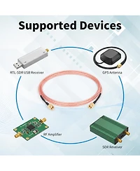 Lofree 50 Ohm RG316 Flexible Coaxial Antenna Extension Cable Compatible with Sma Devices