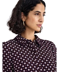 Phase Eight Women's Pamela Foulard A-Line Long-Sleeve Dress