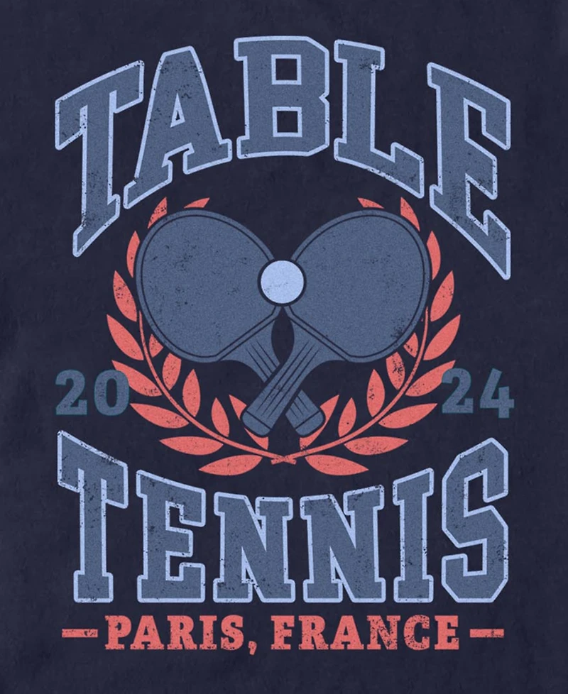 Fifth Sun Men's Table Tennis Graphic Crew Neck T-Shirt
