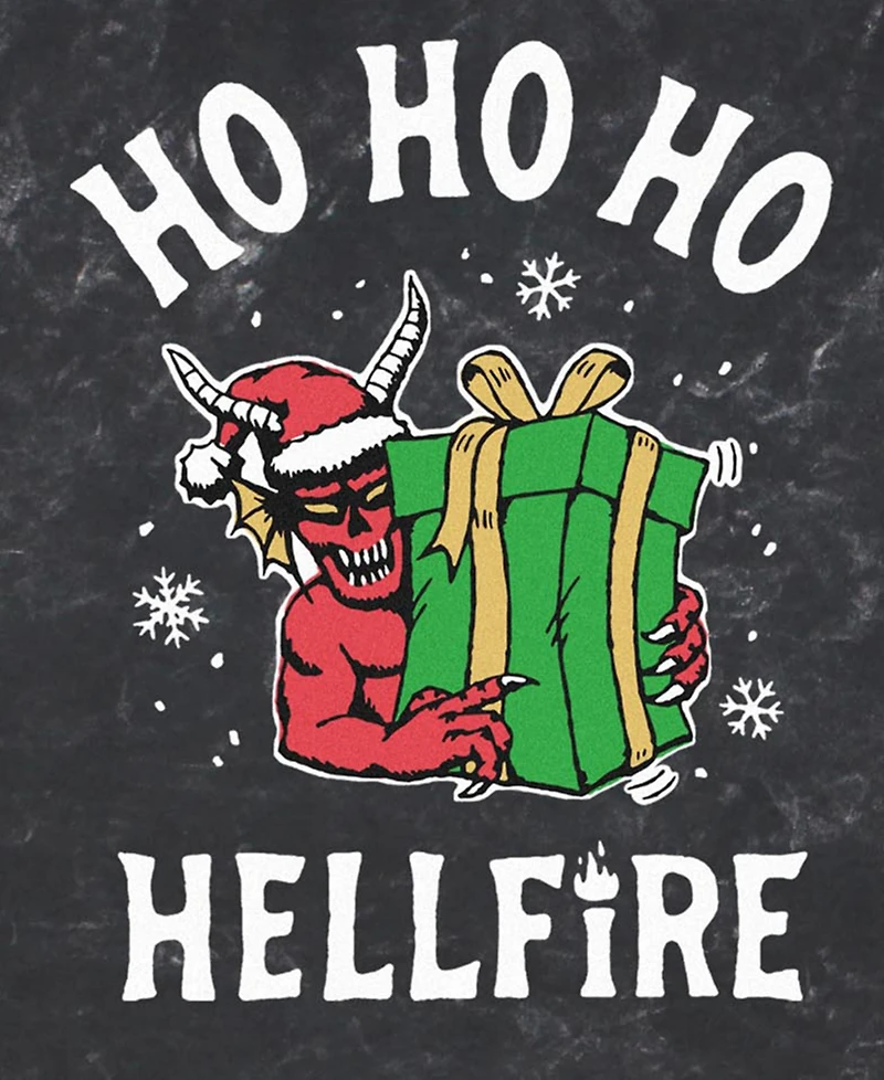 Fifth Sun Men's Hellfire Stranger Things Holiday Graphic T-Shirt