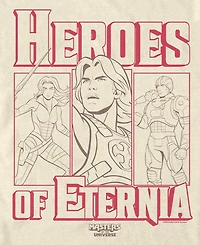 Fifth Sun Men's Masters of the Universe Heroes Boxes Graphic T-Shirt