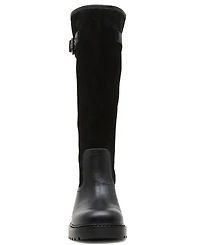 Steve Madden Women's Ramble Wide-Calf Lug Sole Riding Boots