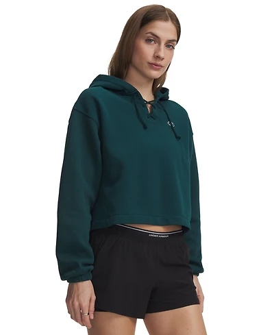 Under Armour Women's Rival Fleece Lace-Up Hoodie