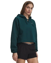 Under Armour Women's Rival Fleece Lace-Up Hoodie