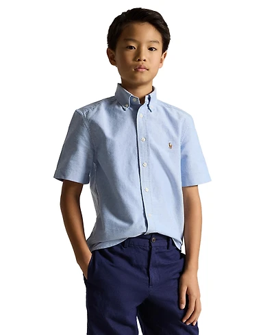 Polo Ralph Lauren Big Boys Cotton Oxford Short-Sleeve Shirt
