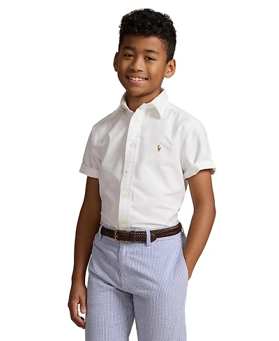 Polo Ralph Lauren Big Boys Cotton Oxford Short-Sleeve Shirt