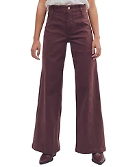 Free People Women's Libre Corduroy High-Rise Wide-Leg Pants