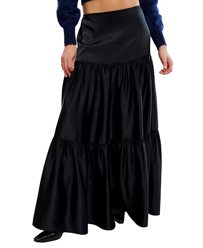 Free People Women's Juliette Satin A-Line Maxi Skirt