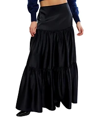 Free People Women's Juliette Satin A-Line Maxi Skirt