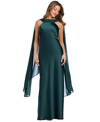 Xscape Women's Halter Satin Gown