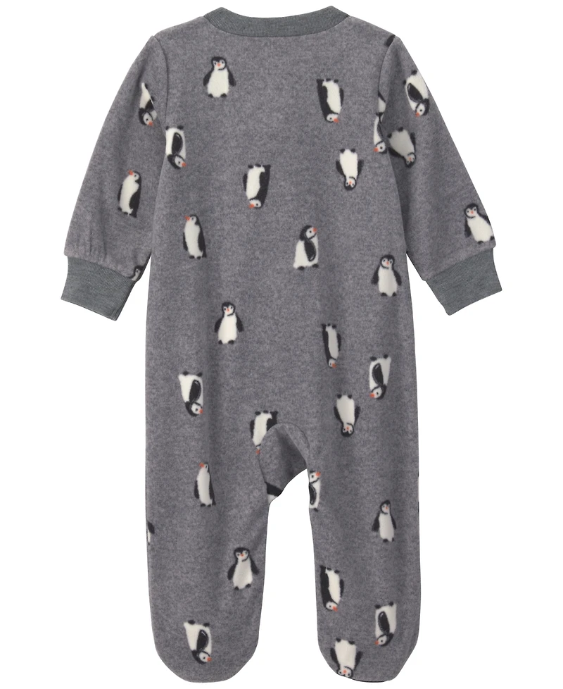 Carter's Baby Boys' 2-Way Zip Long-Sleeve Fleece Onesie