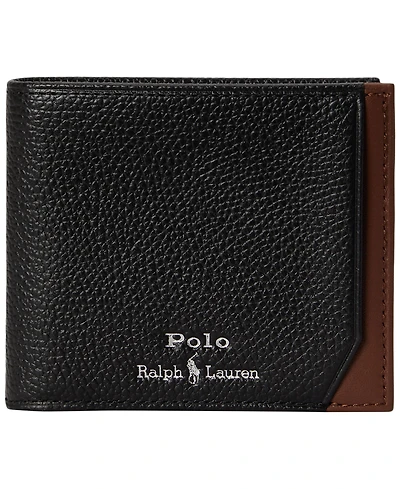 Polo Ralph Lauren Two-Tone Leather Billfold Wallet