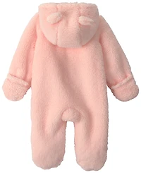 Carter's Baby Girls' Bear Hooded Long-Sleeve Jumpsuit