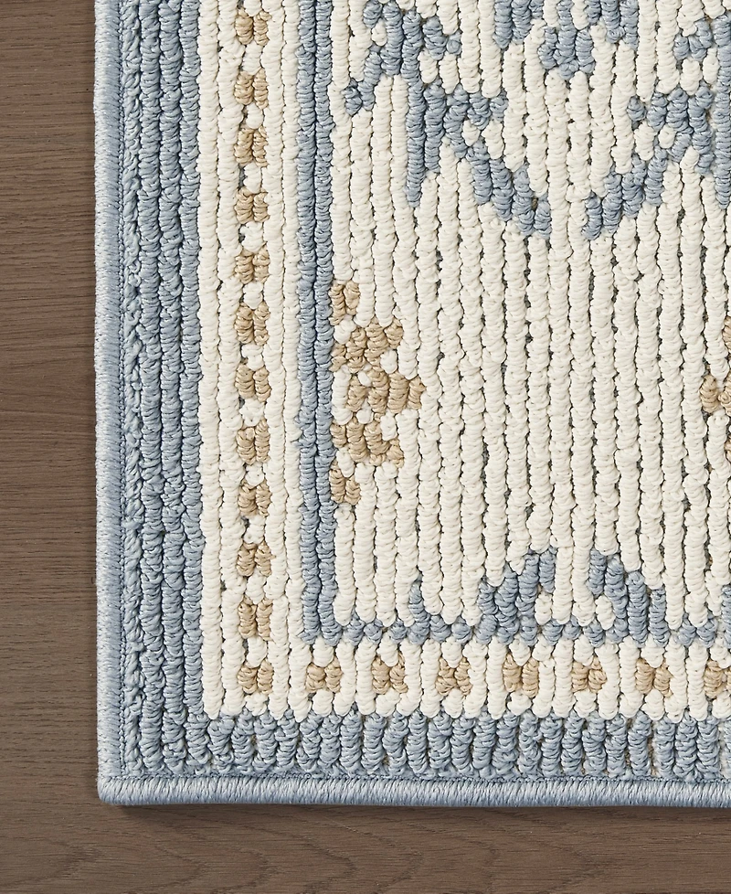 Laura Ashley All Loop Tufted Skid-Resistant 2-Piece Rug Set