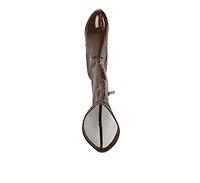 Shawtie High Heel Stretch Patent Calf Boots