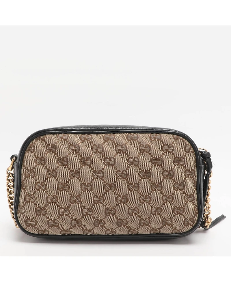 Pre-Owned Gucci Women's Gg Marmont Canvas Camera Bag