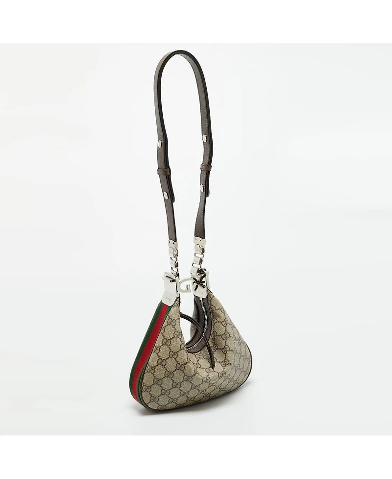 Pre-Owned Gucci Women's Attache Gg Supreme Shoulder Bag