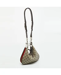 Pre-Owned Gucci Women's Attache Gg Supreme Shoulder Bag