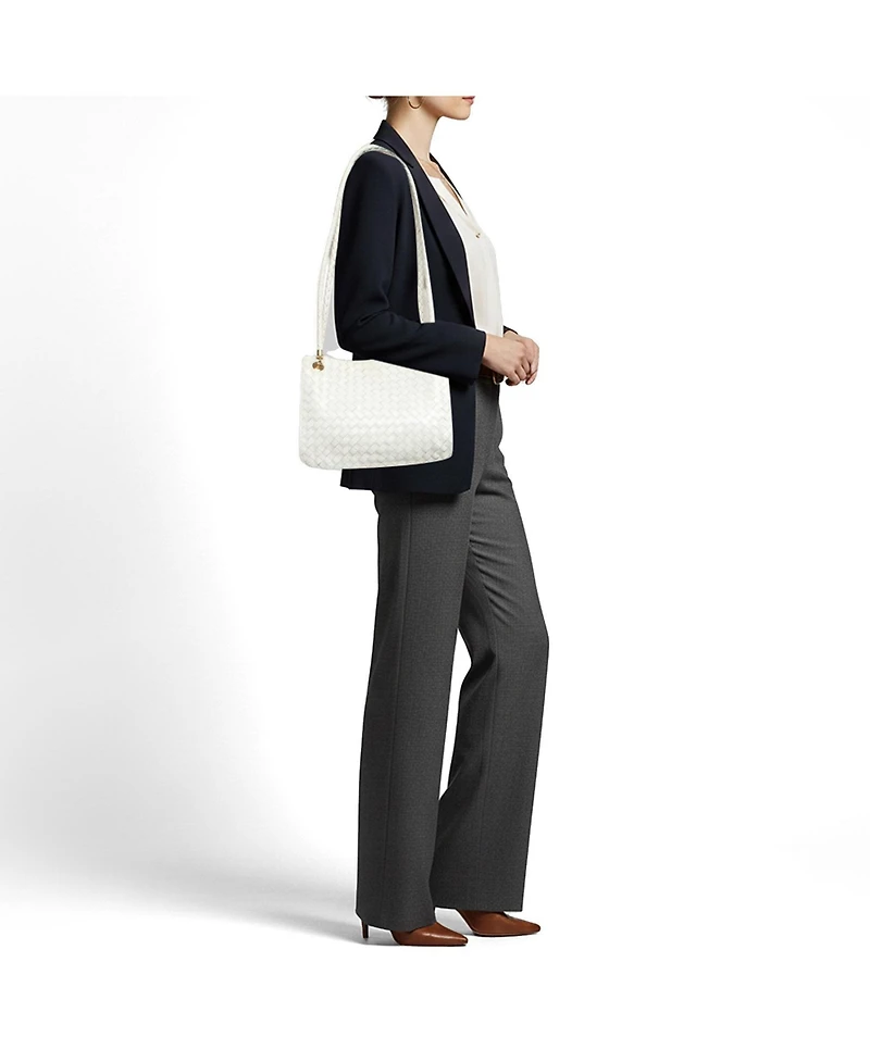 Pre-Owned Bottega Veneta Women's Intrecciato Woven Leather Shoulder Bag