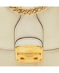 Pre-Owned Miu Miu Madras Leather Push-Lock Crossbody Bag