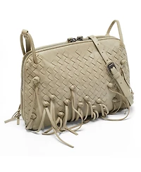Pre-Owned Bottega Veneta Women's Nodini Intrecciato Leather Tassel Crossbody Bag