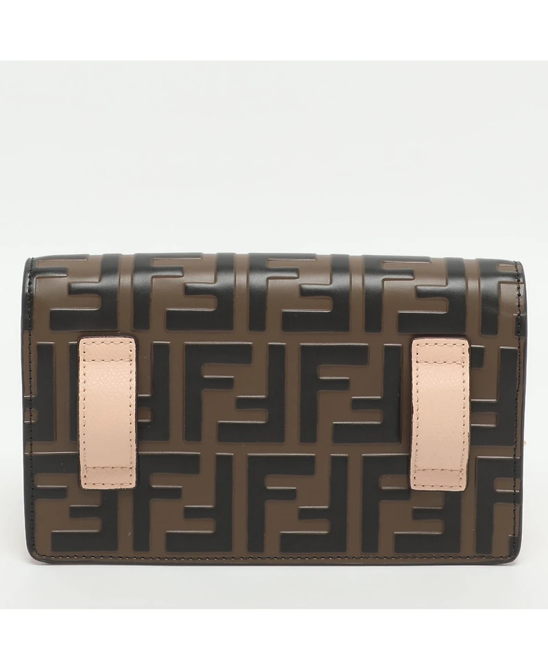 Pre-Owned Fendi Women's Embossed Leather Mini Bag on Chain