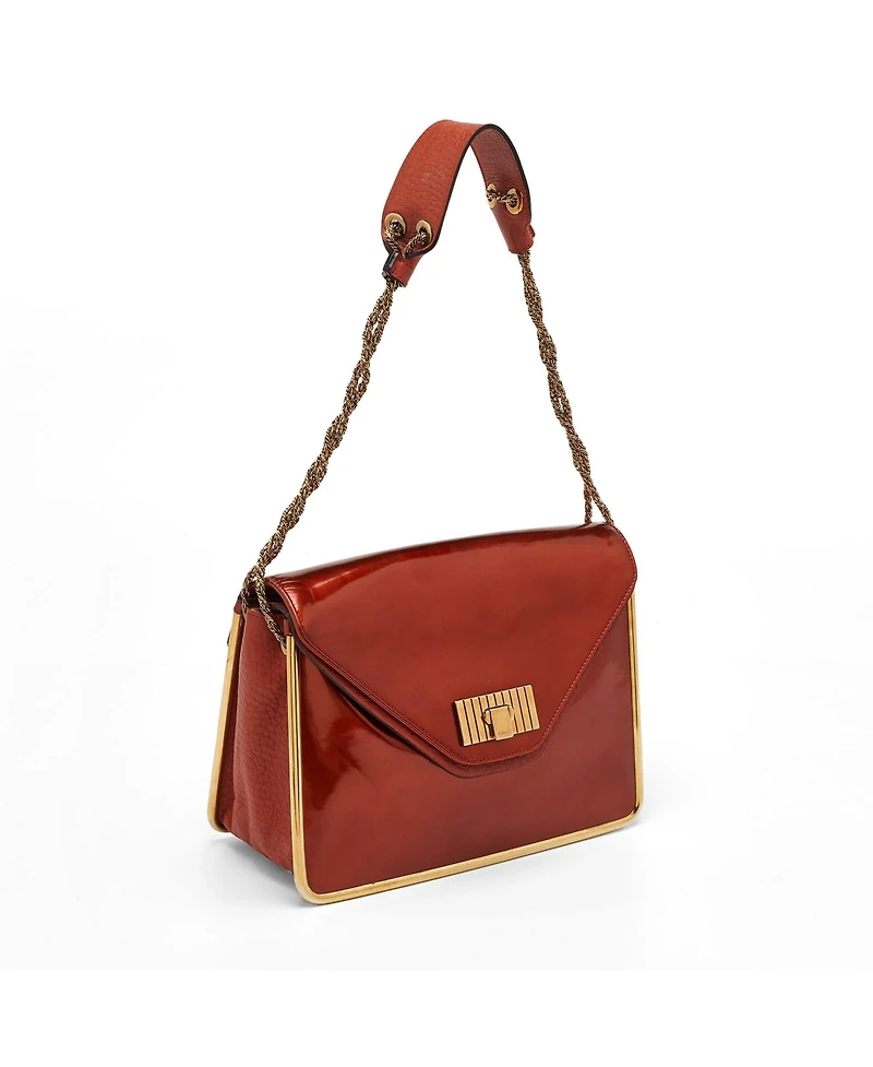 Pre-Owned Chloe Women's Sally Patent Leather Shoulder Bag