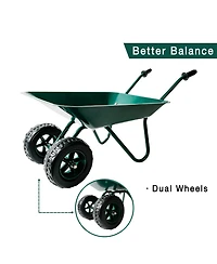 Trimate Steel Kid-Friendly Wheelbarrow, Ages 3-8
