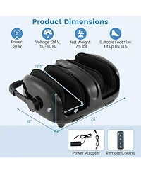 Ecooso Foot and Calf Massager with Heat for Blood Circulation Pain Relief