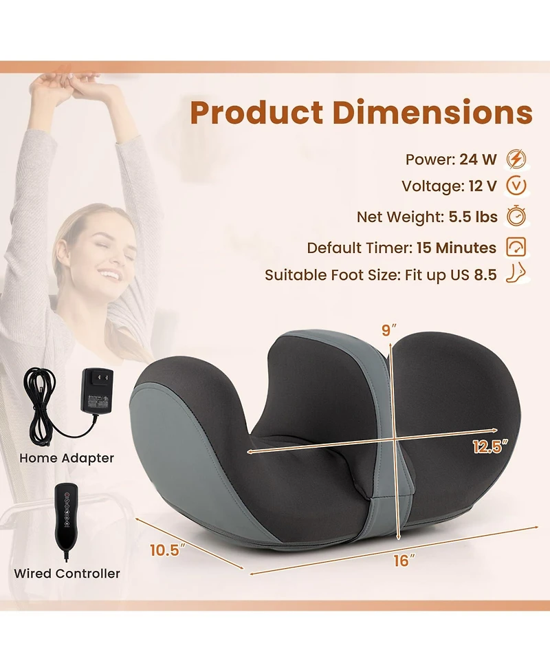 Ecooso Foot and Calf Massager with Heat Gift for Women Men Mom Dad