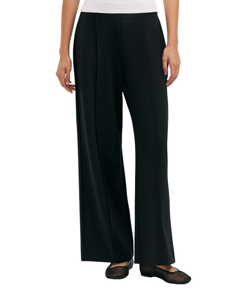 Finery London Women's Caryl Wide-Leg Ponte Jersey Trousers