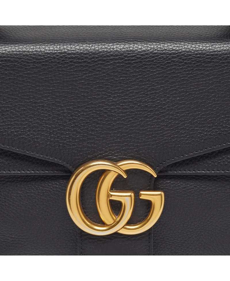 Pre-Owned Gucci Women's Gg Marmont Leather Flap Shoulder Bag