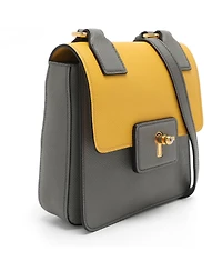 Pre-Owned Prada Saffiano Leather Color Flap Crossbody Bag