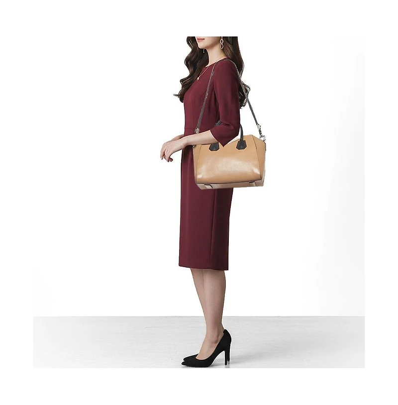 Pre-Owned Givenchy Women's Small Antigona Tricolor Leather Satchel