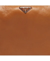 Pre-Owned Prada Women's Shearling-Trim Leather Shoulder Bag