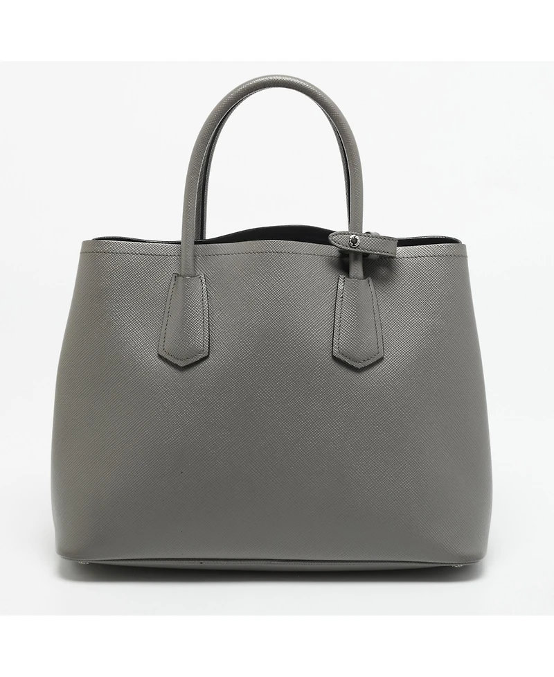 Pre-Owned Prada Women's Saffiano Cuir Leather Double Tote Bag