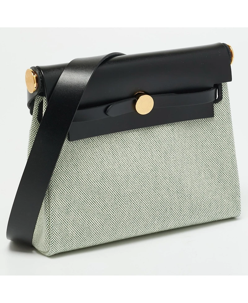 Pre-Owned HERMES Women's Toile And Vache Hunter Shoulder Bag