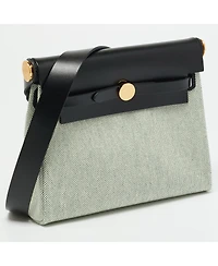 Pre-Owned HERMES Women's Toile And Vache Hunter Shoulder Bag